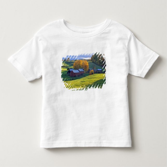 Camiseta De Bebé Los E.E.U.U., Vermont, granja de Jenne. Colinas (Anverso)