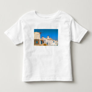 Camiseta De Bebé Los edificios blancos y los molinos de viento en