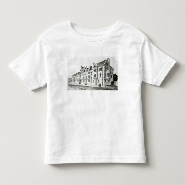 Camiseta De Bebé Los edificios del prado, iglesia de Cristo, Oxford (Anverso)