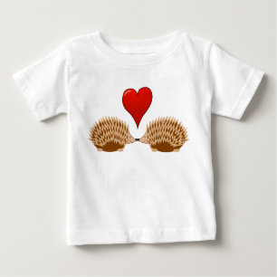 Camiseta De Bebé Los erizos en el amor