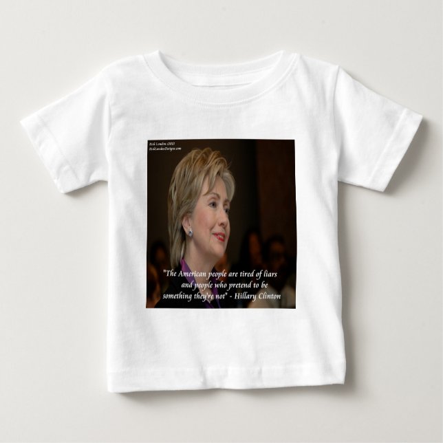 Camiseta De Bebé Los Estadounidenses De Hillary Clinton Están Cansa (Anverso)