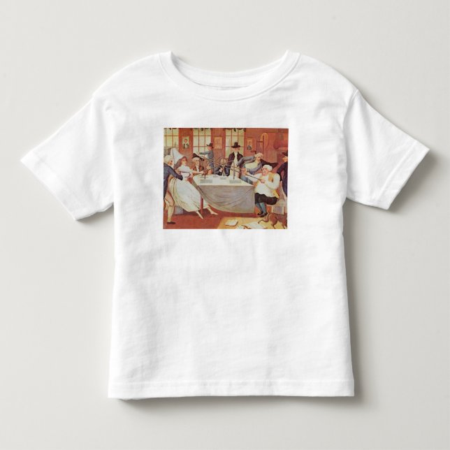 Camiseta De Bebé Los experimentos de Benjamin Franklin con (Anverso)