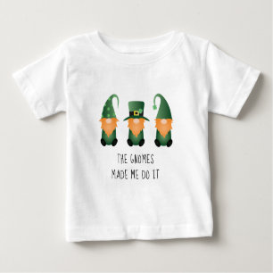 Camiseta De Bebé Los Gnomes Me Hicieron Hacerlo Diciendo Graciosame