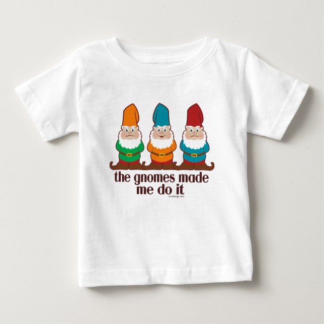 Camiseta De Bebé Los gnomos hicieron que lo hace (Anverso)