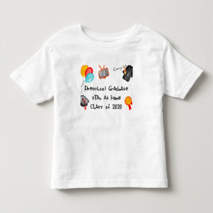 Camiseta De Bebé Los Grados Pre-K Se Quedan En La Clase Home 2020