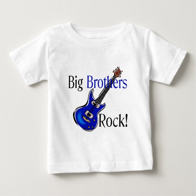 Camiseta De Bebé ¡Los grandes hermanos ROCK! (Anverso)