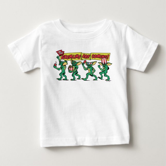 Camiseta De Bebé Los Gremlins™ están llegando (Anverso)
