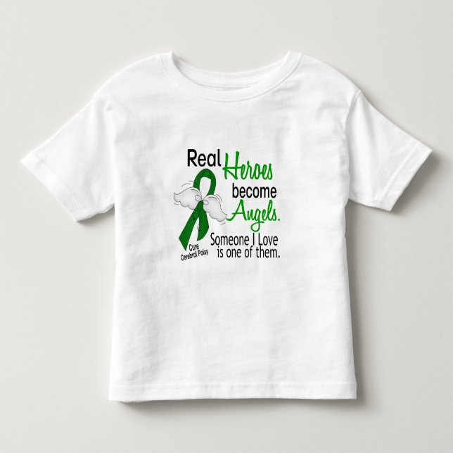 Camiseta De Bebé Los héroes hacen parálisis cerebral de los ángeles (Anverso)