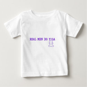 Camiseta De Bebé los hombres reales hacen yoga
