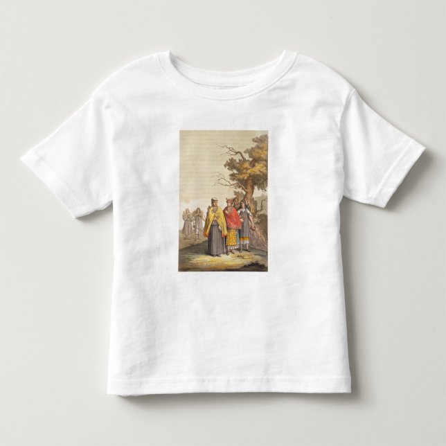 Camiseta De Bebé Los indios de Caciche en los trajes tradicionales, (Anverso)