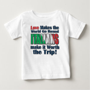 Camiseta De Bebé Los italianos hacen que el mundo gire
