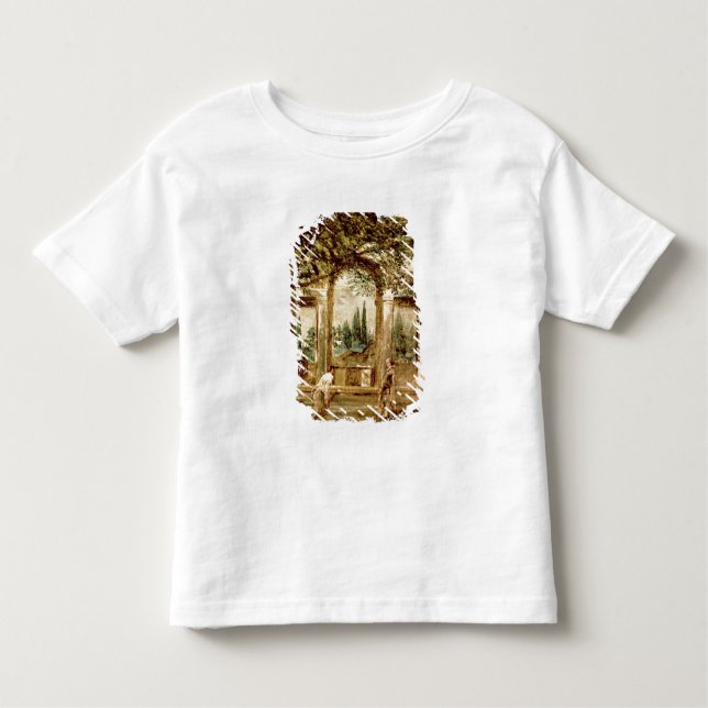 Camiseta De Bebé Los jardines del chalet Medici en Roma (Anverso)