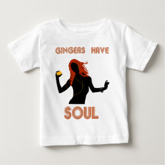 Camiseta De Bebé Los jengibres femeninos tienen alma