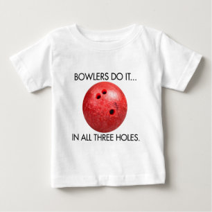 Camiseta De Bebé Los jugadores de bolos lo hacen... En los tres agu