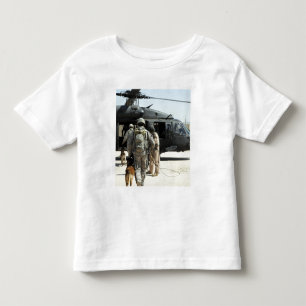 Camiseta De Bebé Los manipuladores de perro de trabajo militares