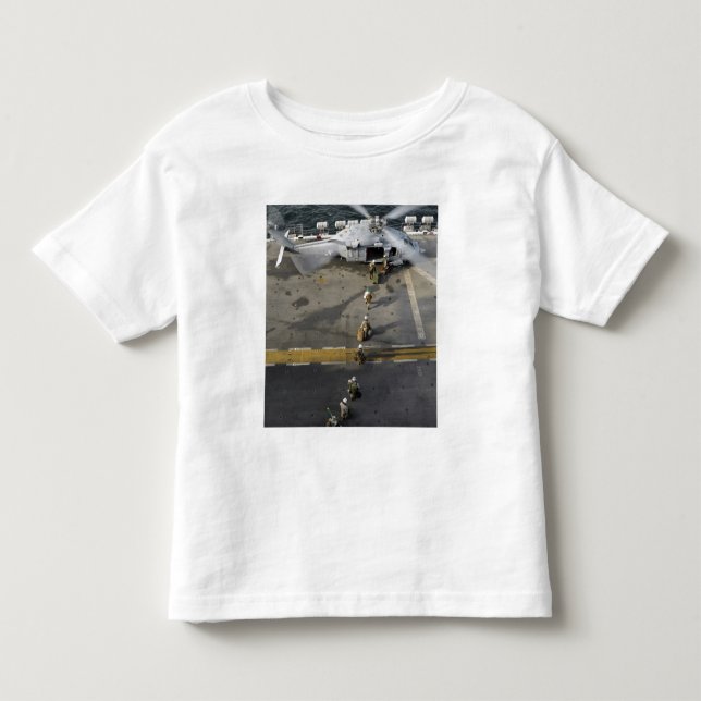 Camiseta De Bebé Los marines se preparan para abordar el vuelo MH-6 (Anverso)