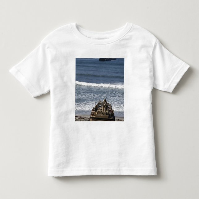 Camiseta De Bebé Los marinos esperan la llegada (Anverso)