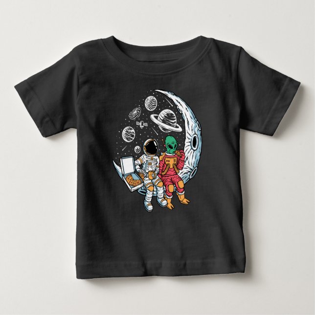 Camiseta De Bebé Los mejores amigos extranjeros y astronautas (Anverso)