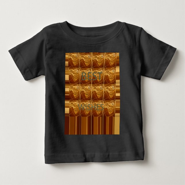 Camiseta De Bebé Los mejores deseos de África: Un continente dorado (Anverso)
