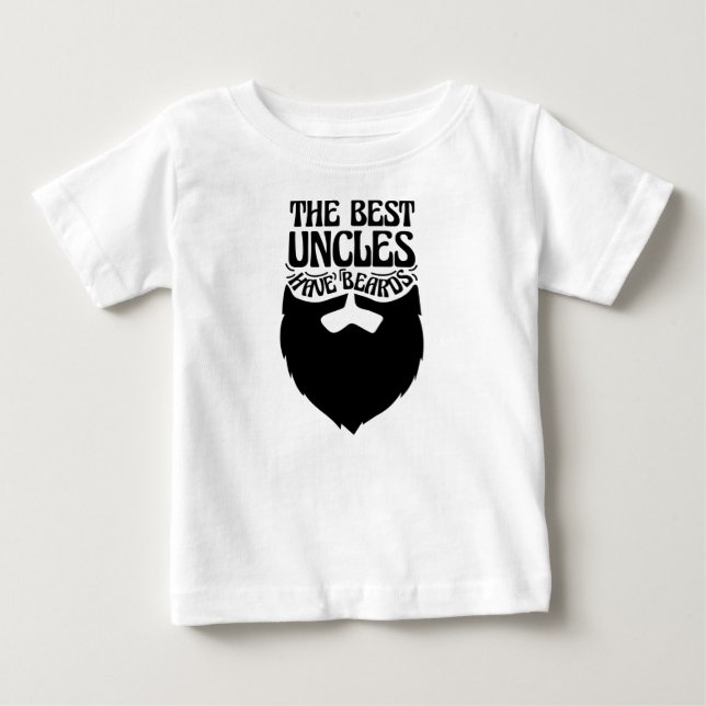Camiseta De Bebé Los mejores tíos tienen barbas graciosas regalo tí (Anverso)