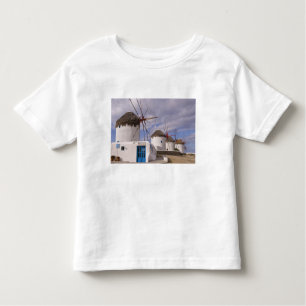 Camiseta De Bebé Los molinos de viento de Mykonos en las islas grie