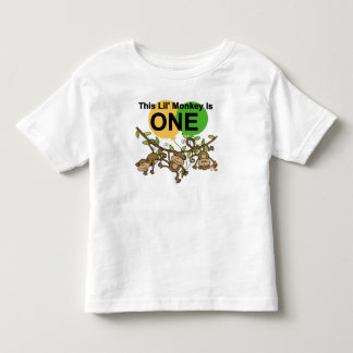 Camiseta De Bebé Los monos que se balancean primero cumpleaños de c