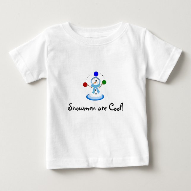 Camiseta De Bebé Los muñecos de nieve son Cool (Anverso)