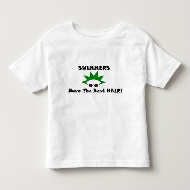 Camiseta De Bebé Los nadadores tienen el mejor pelo (Anverso)