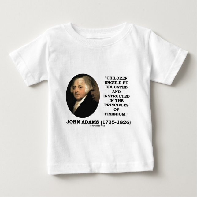 Camiseta De Bebé Los niños de John Adams dieron instrucciones la (Anverso)