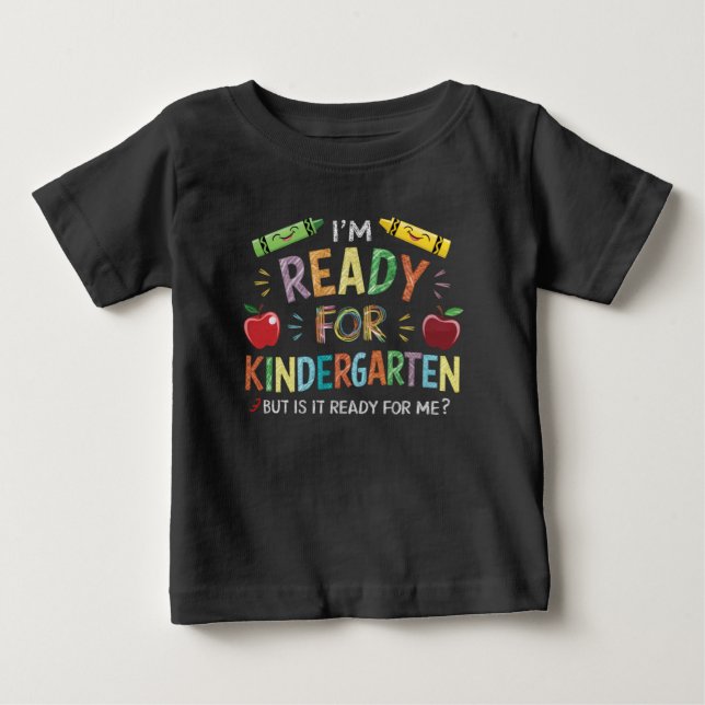 Camiseta De Bebé Los Niños Del Primer Día De La Guardería Se Divirt (Anverso)