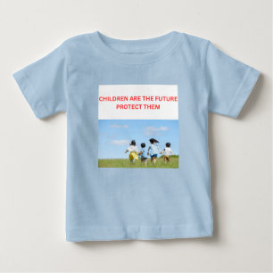 CAMISETA DE BEBÉ LOS NIÑOS SON EL FUTURO PROTÉGELOS