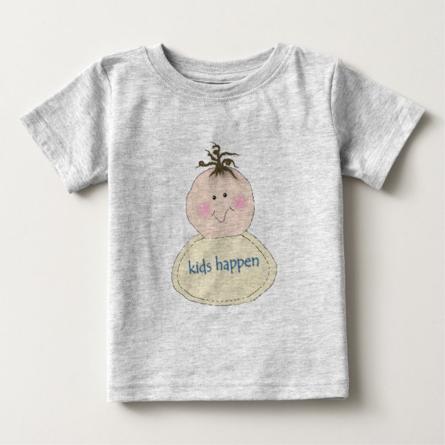 Camiseta De Bebé Los niños suceden (Anverso)