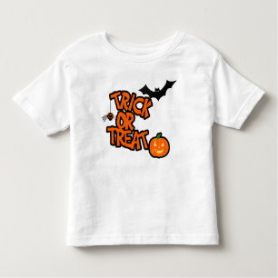 Camiseta De Bebé Los Ojos En La Espalda... Halloween De Trick O Tre