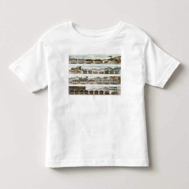 Camiseta De Bebé Los pasajeros y fletan la primera línea francesa (Anverso)