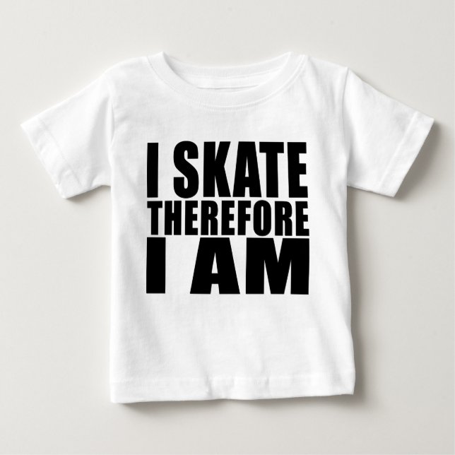 Camiseta De Bebé Los patinadores divertidos citan chistes que (Anverso)