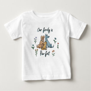 Camiseta De Bebé Los perros en el jardín IV el   nuestra familia