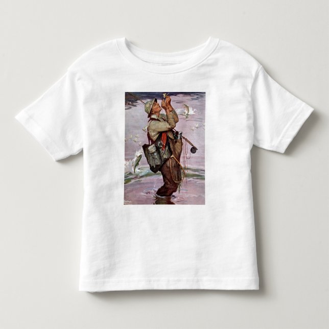 Camiseta De Bebé Los pescados están saltando (Anverso)
