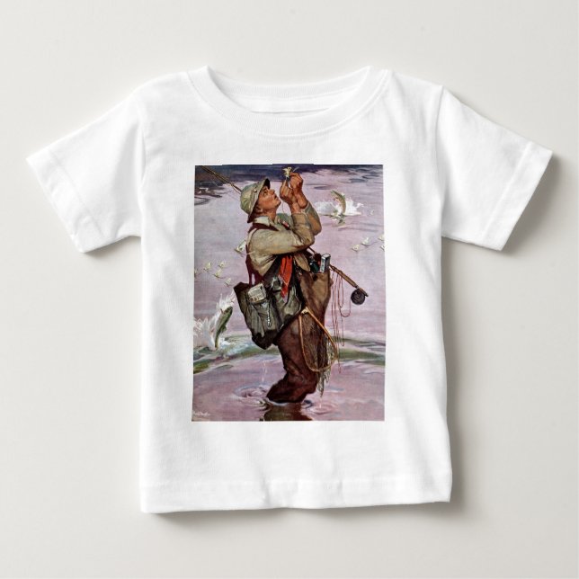 Camiseta De Bebé Los pescados están saltando (Anverso)