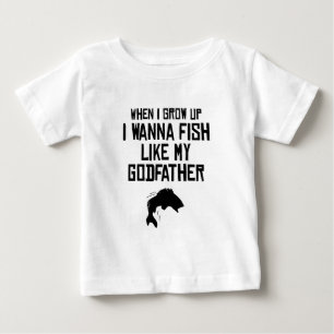 Camiseta De Bebé Los pescados tienen gusto de mi padrino