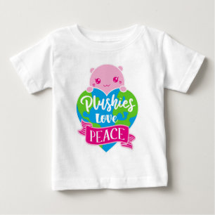 Camiseta De Bebé Los pluralistas aman la paz Tierra del Corazón d