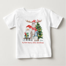 Camiseta De Bebé Los primeros Navidades de los cerezos se burlan de