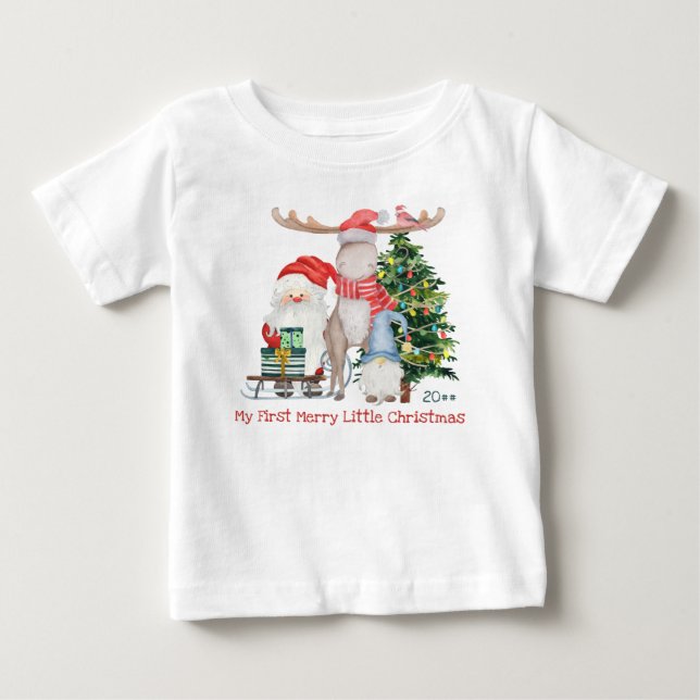 Camiseta De Bebé Los primeros Navidades de los cerezos se burlan de (Anverso)