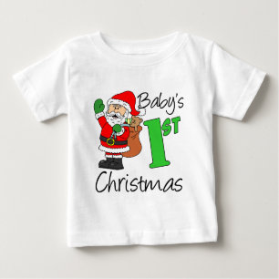Camiseta De Bebé Los primeros Navidades del bebé