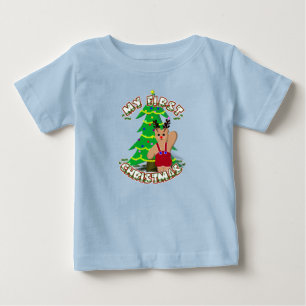 Camiseta De Bebé Los primeros Navidades del bebé