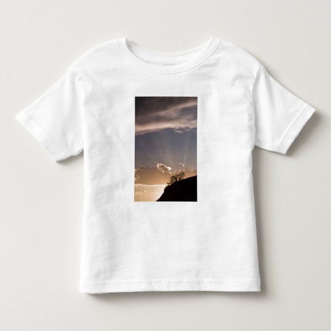 Camiseta De Bebé Los rayos crepusculares irradian a través del ciel (Anverso)