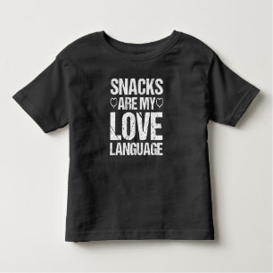 Camiseta De Bebé Los refrigerios son mi lenguaje de amor, los amant