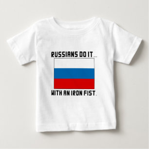 Camiseta De Bebé Los rusos lo hacen... Con un puño de hierro