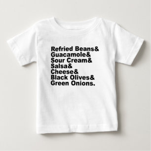 Camiseta De Bebé Los siete ingredientes en un dip de siete capas