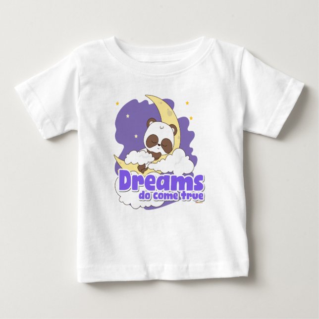 Camiseta De Bebé Los sueños se hacen realidad: chispear la imaginac (Anverso)