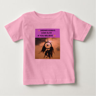 CAMISETA DE BEBÉ ✨ LOS SUEÑOS SIEMPRE COBRAN VIDA SI CREES ✨